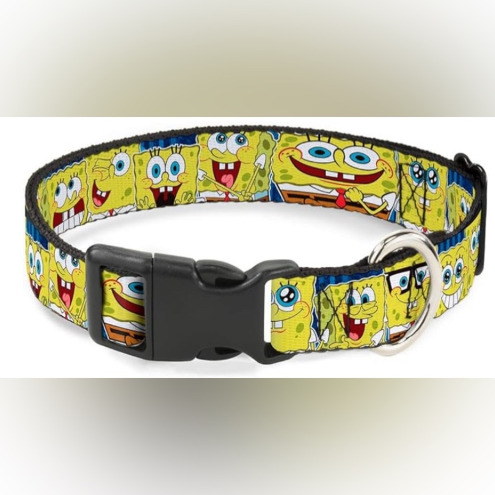Buckle Down Sponge Bob Dog Collar